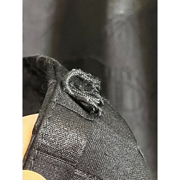 Chicos Floral Retro Jacket L Black Old Money Classic Preppy Chic Neutral Festive - Picture 6 of 13